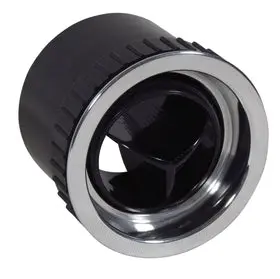 Tbi Round Tri-Lite A/C Vent With Recessed Aluminum Bezel 1