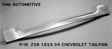 1953-54 Chevy Coupe, Sedan, Hardtop And Convertible Tailpan 1