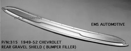 1949-50 Chevy Car Rear Gravel Shield 1