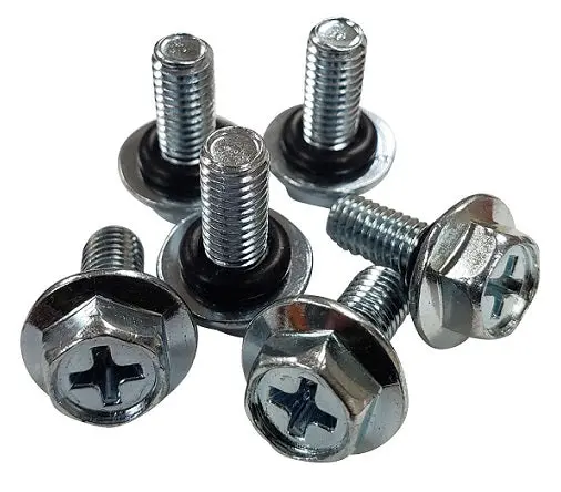 10-32 Fuel Sender / Fuel Pump Screws With O-Rings 6 Pack 1