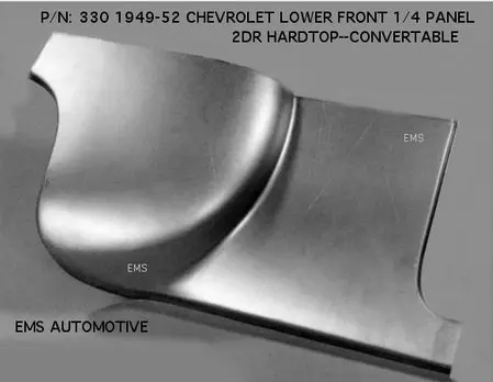 1949-52 Chevy Convertible And Hardtop Lower Front Quarter Panel 1