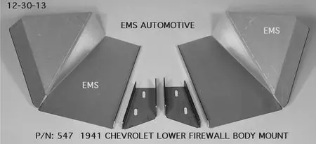 1941 Chevy Car Firewall Body Mount Kit 1
