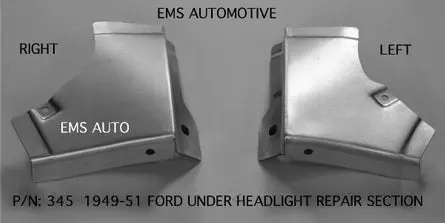 1949-51 Ford Car Under Headlight Repair Panel 1