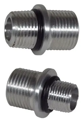 Tbi Heater Hose Manifold Fitting Straight 3/8" Npt To #10 Male O-Ring 1