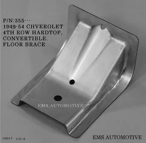 1949-54 Chevy Hardtop, And Convertible 4Th Row Floor Brace 1