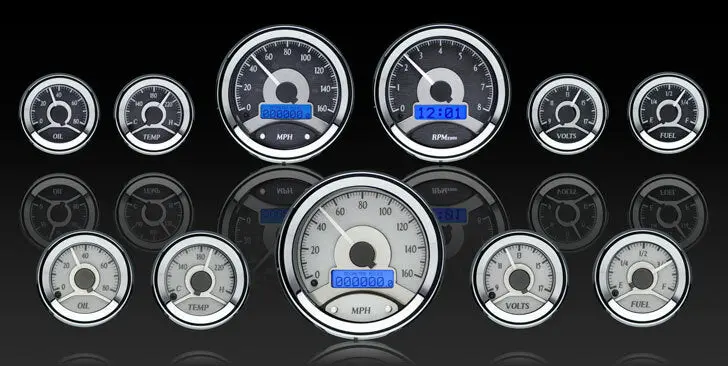 Dakota Digital Universal Six Gauge Round Analog Vhx Gauges (Limited Edition Facing) 1