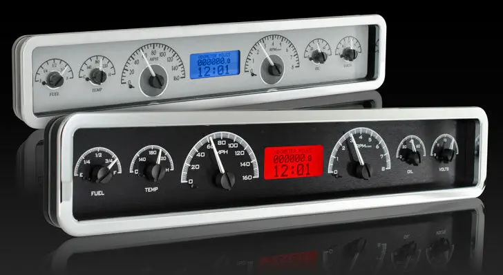 Dakota Digital Universal 3.75" X 19.5" Rectangle Analog Vhx Gauges 1