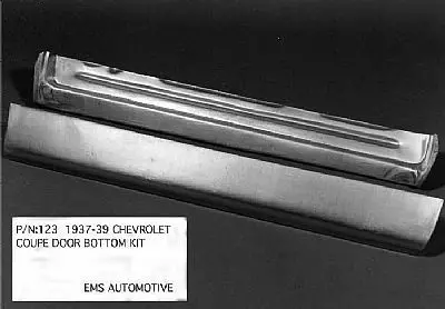 1937-39 Chevy Coupe, 4 Door Sedan (Front Door), Sedan Delivery Door Bottom Repair Panel 1