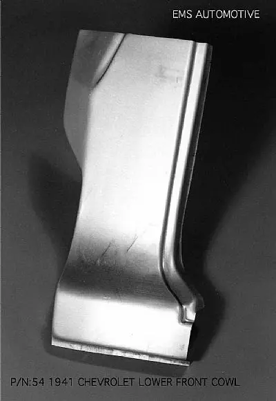 1941 Chevy Car Lower Front Cowl Panel 1