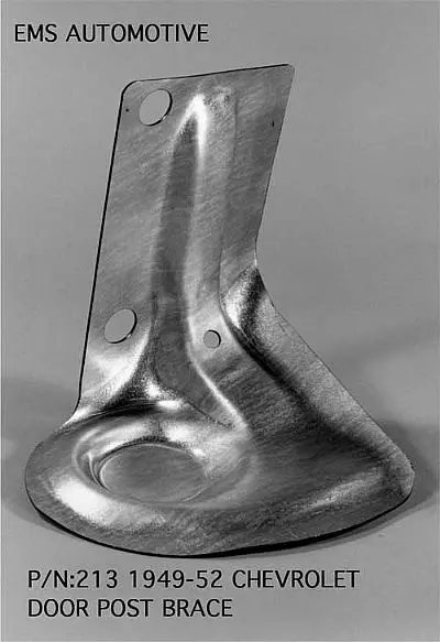 1949-52 Chevy Car Front Door Post Brace 1