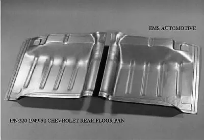 1949-52 Chevy 2 And 4 Door Sedan, Wagon, And Sedan Delivery Rear Floor Pan 1