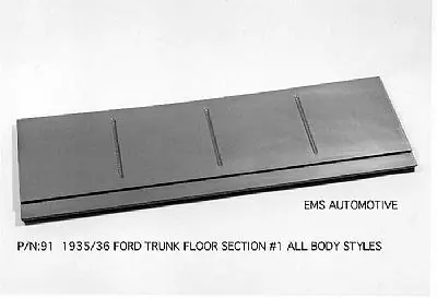 1935-36 Ford Car Trunk Floor Section 1 1