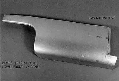 1949-51 Ford 2 Door Sedan, Coupe, And Convertible Front Quarter Panel 1