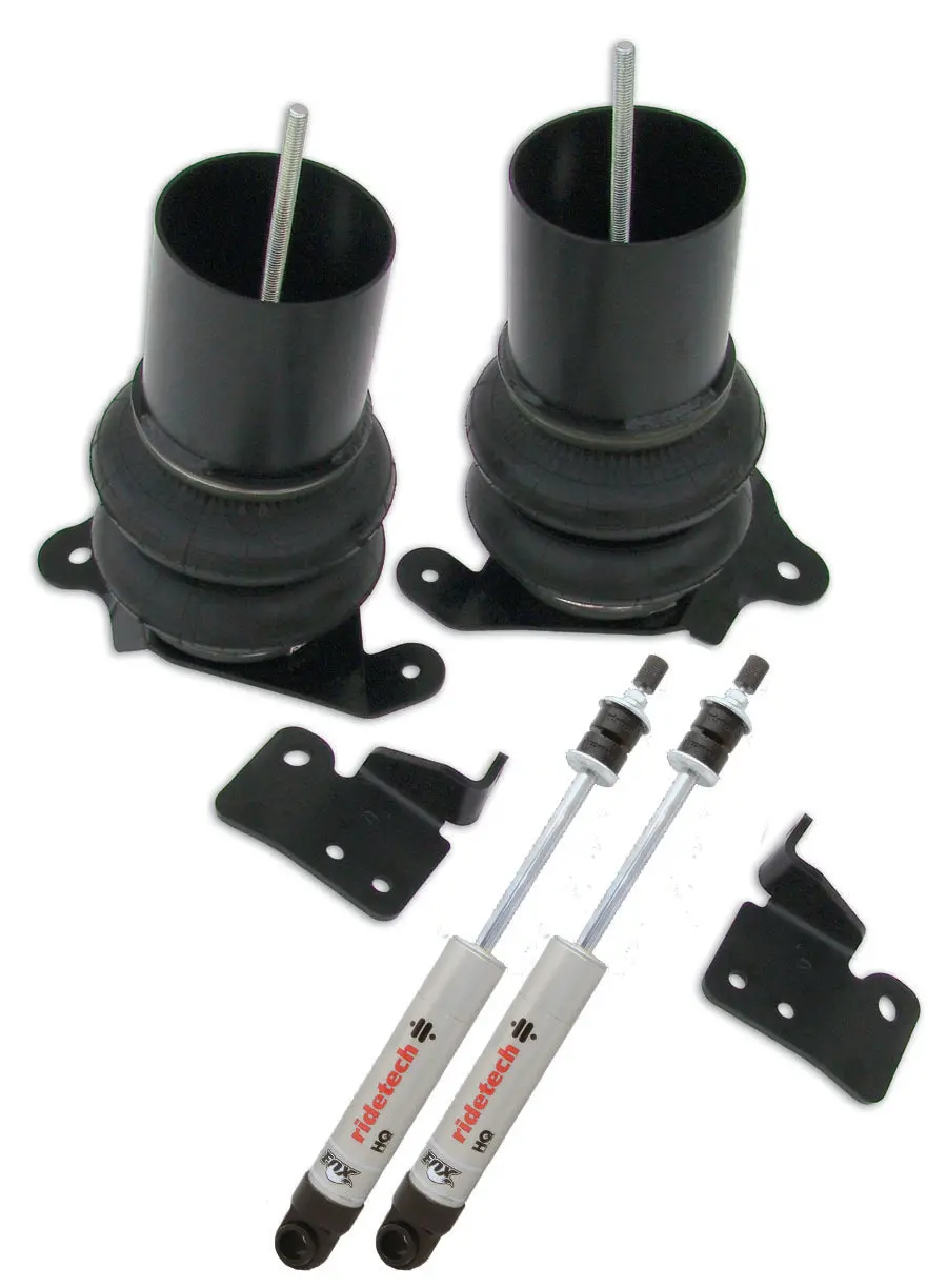 1999-06 Chevy Truck Ridetech Front Coolride Air Springs And Shocks Form Stock Control Arms 1
