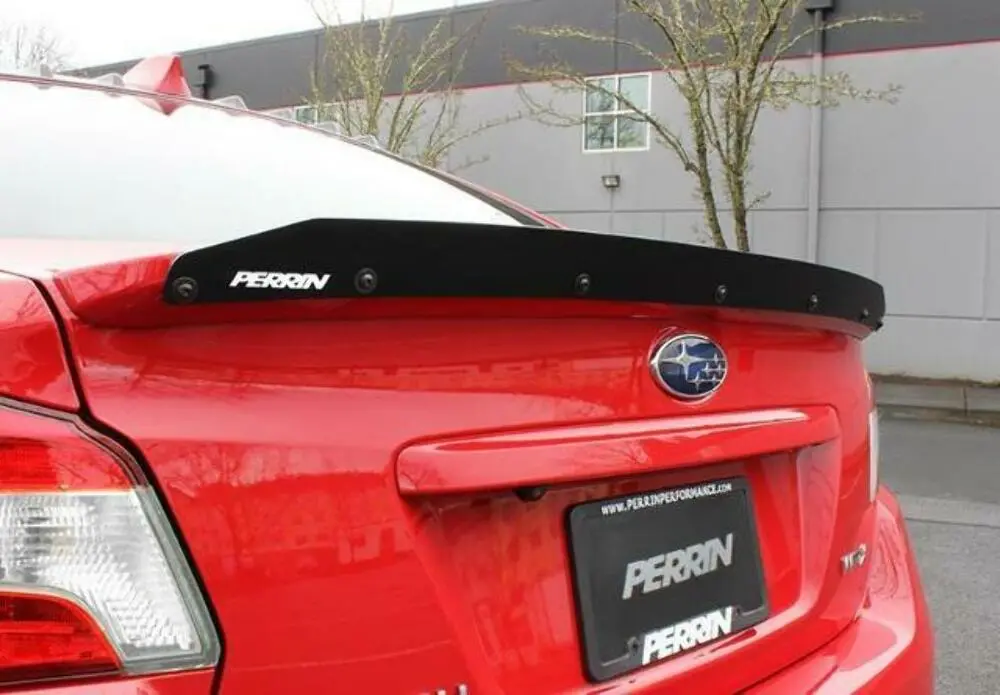 Perrin Performance Gurney Flap Rear Spoiler For 15-19 Subaru Wrx Sti 1