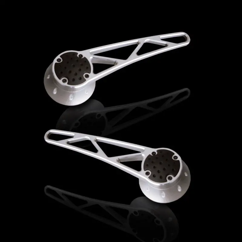 Clayton Machine Works Grey Powder Coat Billet Door Handles (Truss-Style) 1