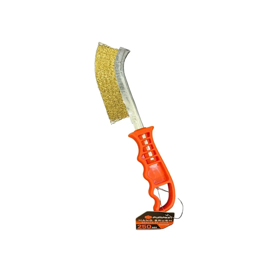 Pumpkin Copper Coated Twisted Steel Hand Brush 250Mm (24Pc/Box) | Model: Mtc33366 1