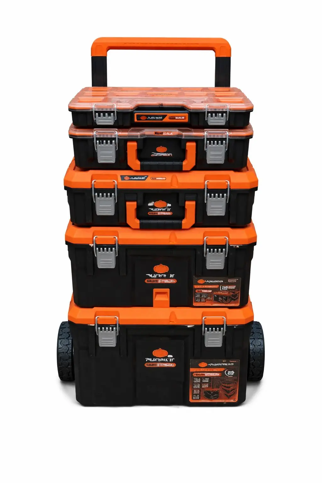 Pumpkin Diy Multi Stacking Storage Tool Box With Auto-Locking System (Ip65 Heavy Duty) 1