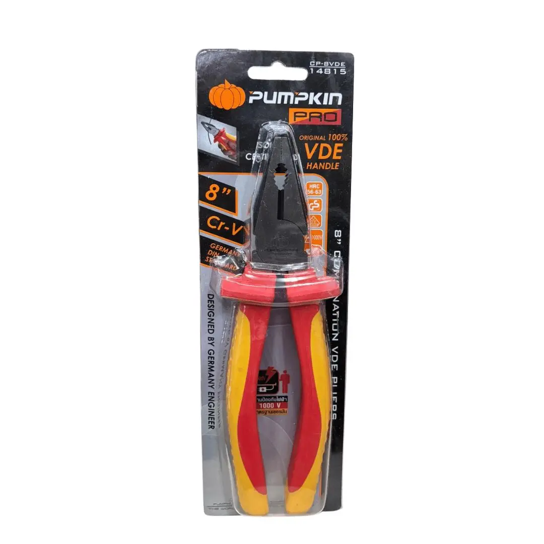 Pumpkin Pro Vde Combination Pliers 8" | Model: Pm14815 1