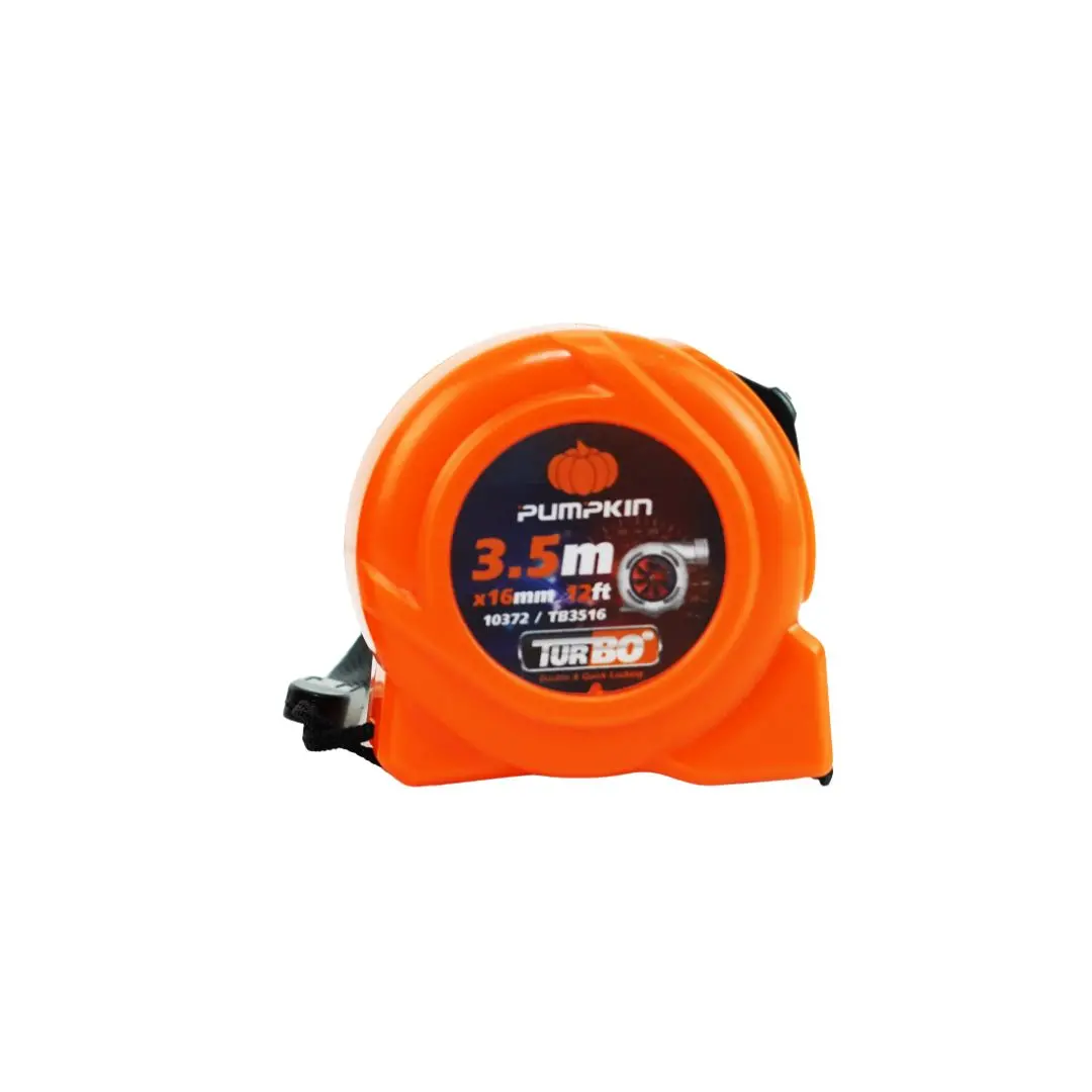Pumpkin Turbo Small Case Measuring Tape 3.5M/12Ftx16mm (12Pc/Box) | Model: Pm10372 1