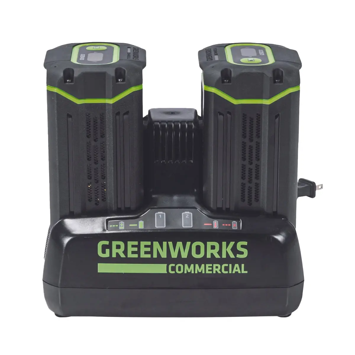 Greenworks Cab810 82V 8A Dual Port Charger [2958302Au] - Dual Port Charger With Two Ports That Can Rapidly Charge Any 82V Batteries! 1