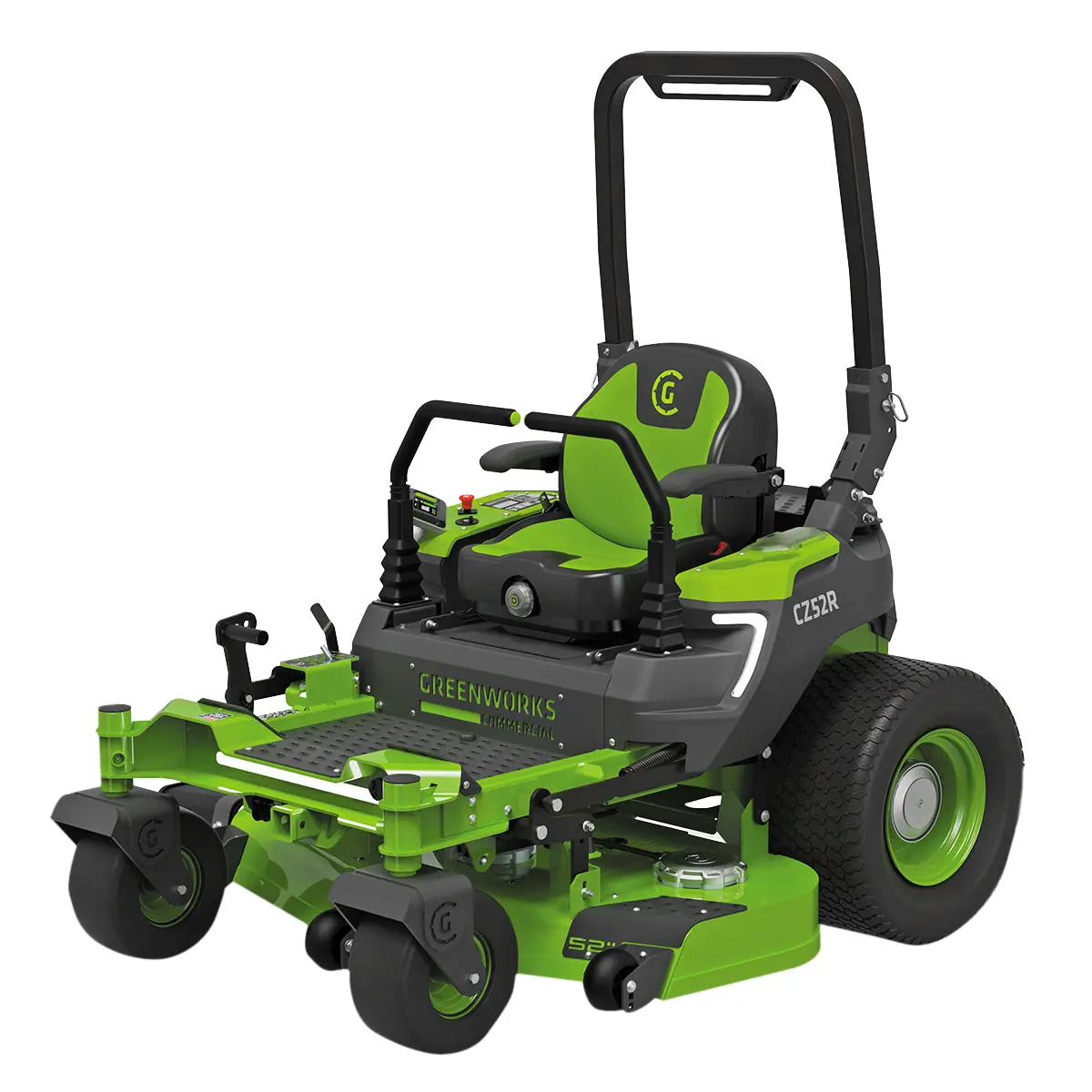 Greenworks 82V Optimusz 52'' Ride-On Zero Turn Mower (24Kwh) - Tackle Slopes Up To 15° - Cut Grass At Up To 26Kph - 24Kwh Fully Electric! 1