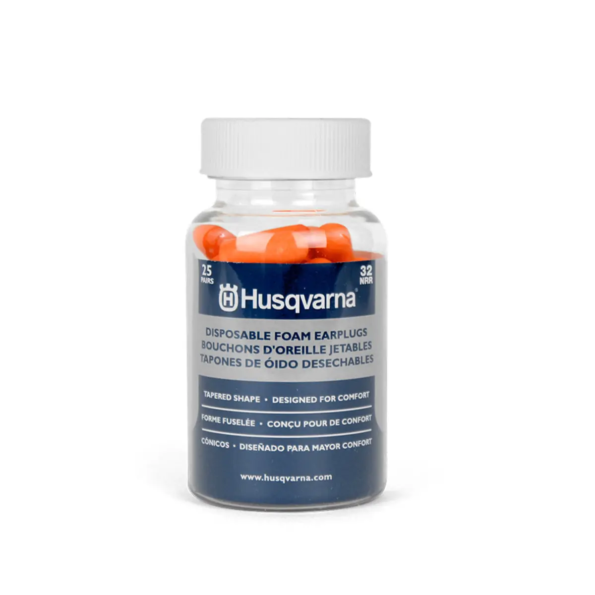 Husqvarna Ear Plugs (25 Pairs) - Disposable Foam Earplugs 1