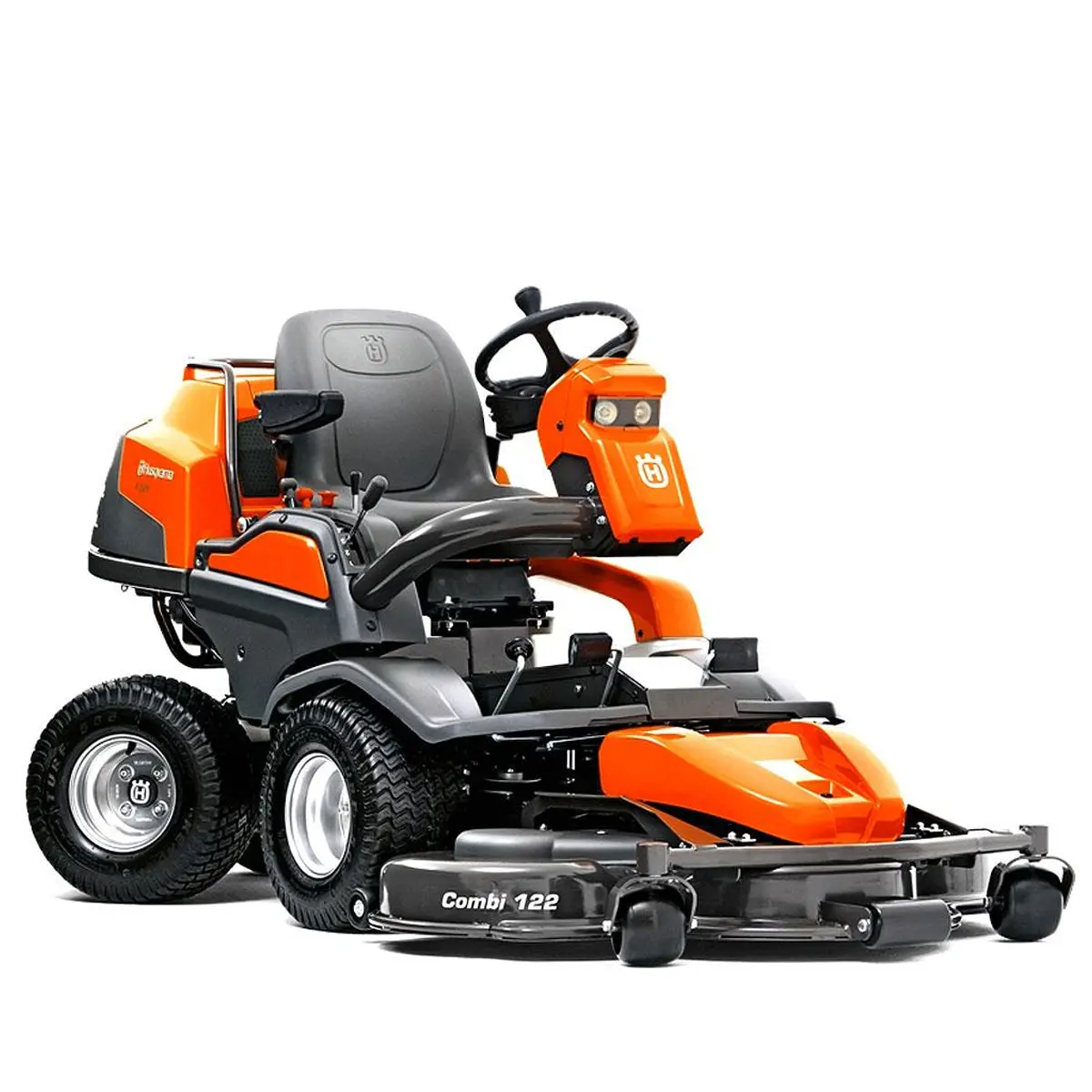 Husqvarna P524 Awd Front Mower - All Wheel Drive, Commercial Kawasaki Fx V-Twin Powered Front Mowing Unit! 1
