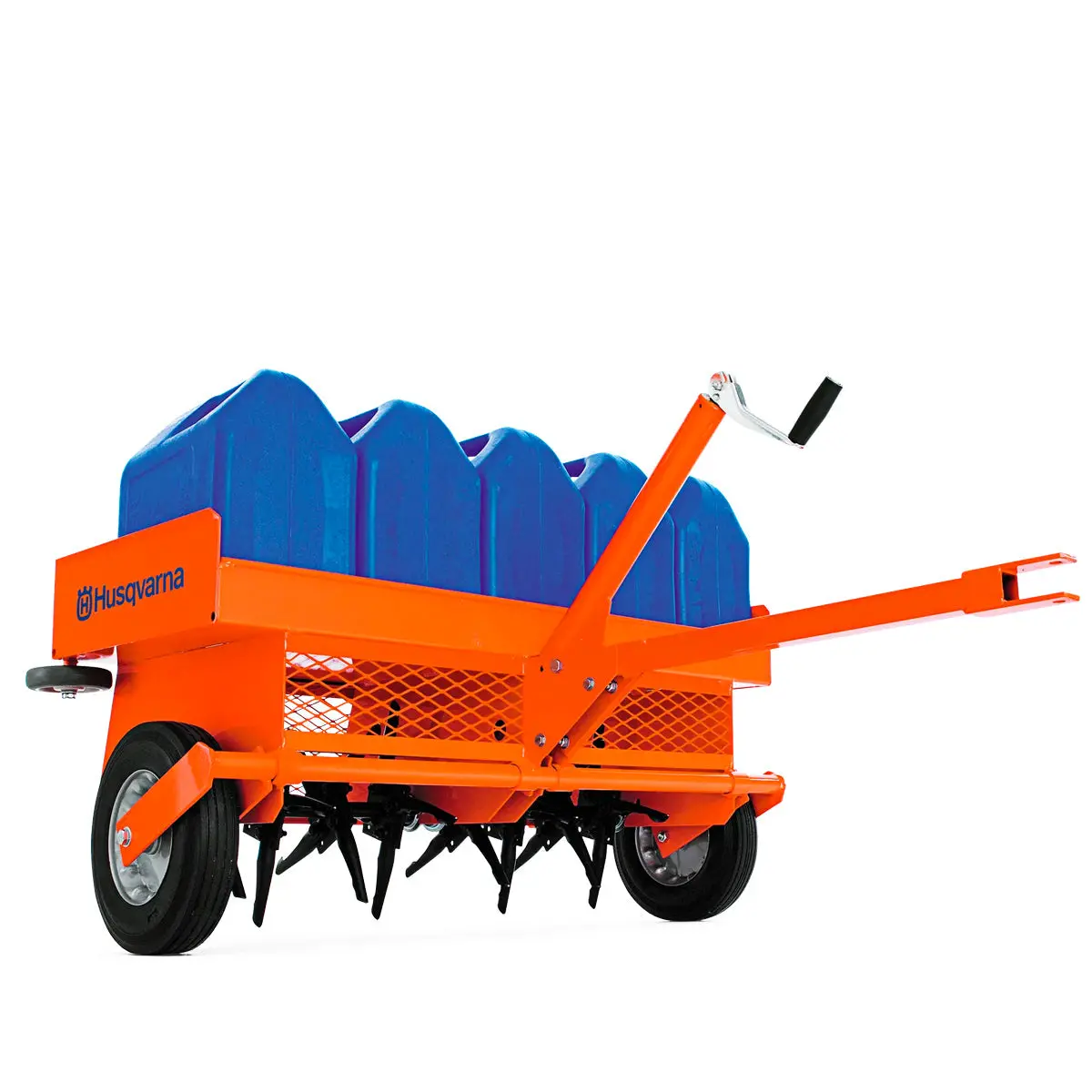 Husqvarna Tow Behind Aerator Ta36 - Two Independent Tine Rotors, 32 Or 40 Interchangeable Closed Spoon Tines 1