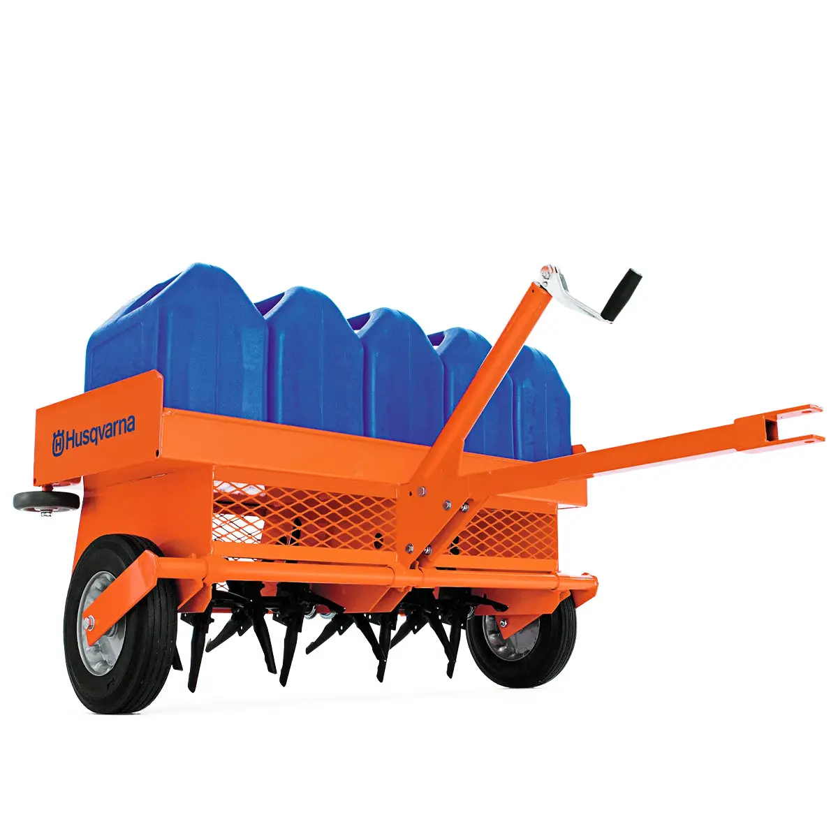 Husqvarna Tow Behind Aerator Ta48 - Two Independent Tine Rotors, 32 Or 40 Interchangeable Closed Spoon Tines 1