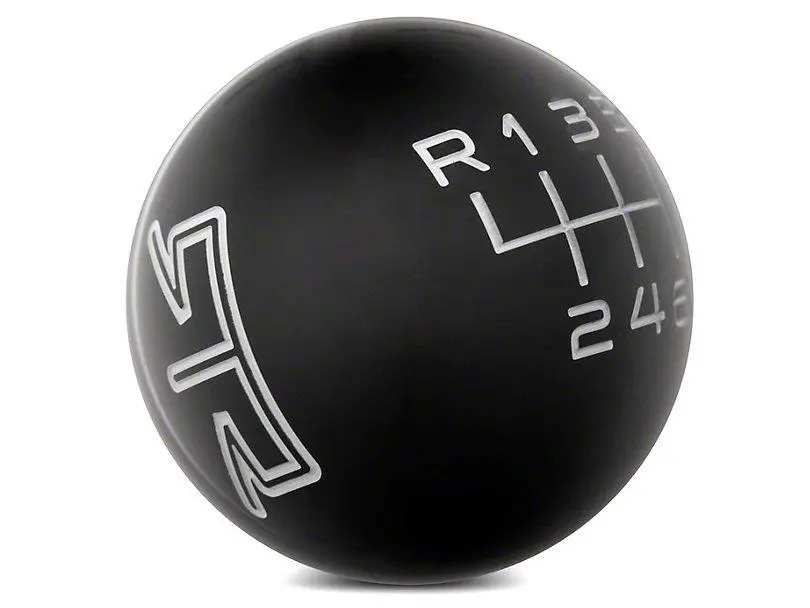 Rtr Black Shift Knob - Gray Engraving (11-14 Gt, V6) 1