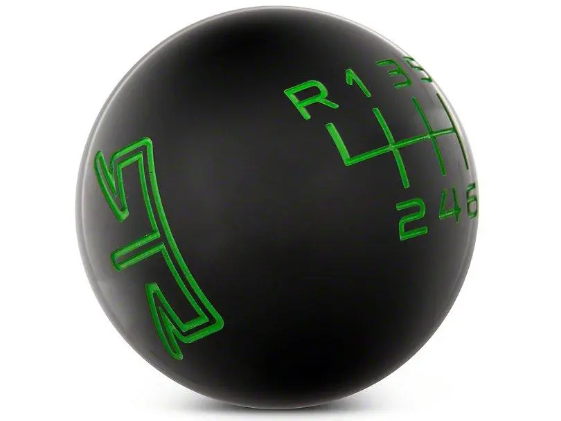Rtr Black Shift Knob - Green Engraving (15+ Mustang) 1