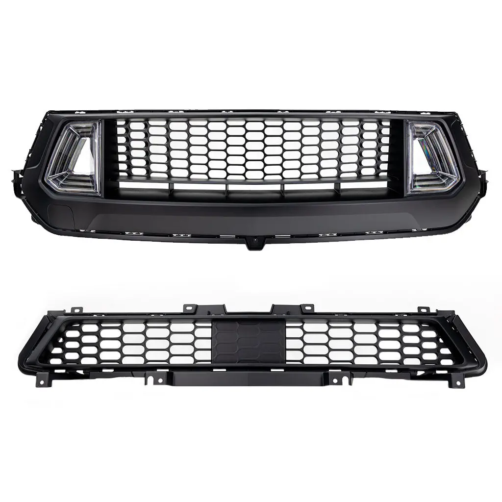 Rtr Upper Grille W/ Led Air Intakes & Rtr Lower Grille (24+ Mustang) 1