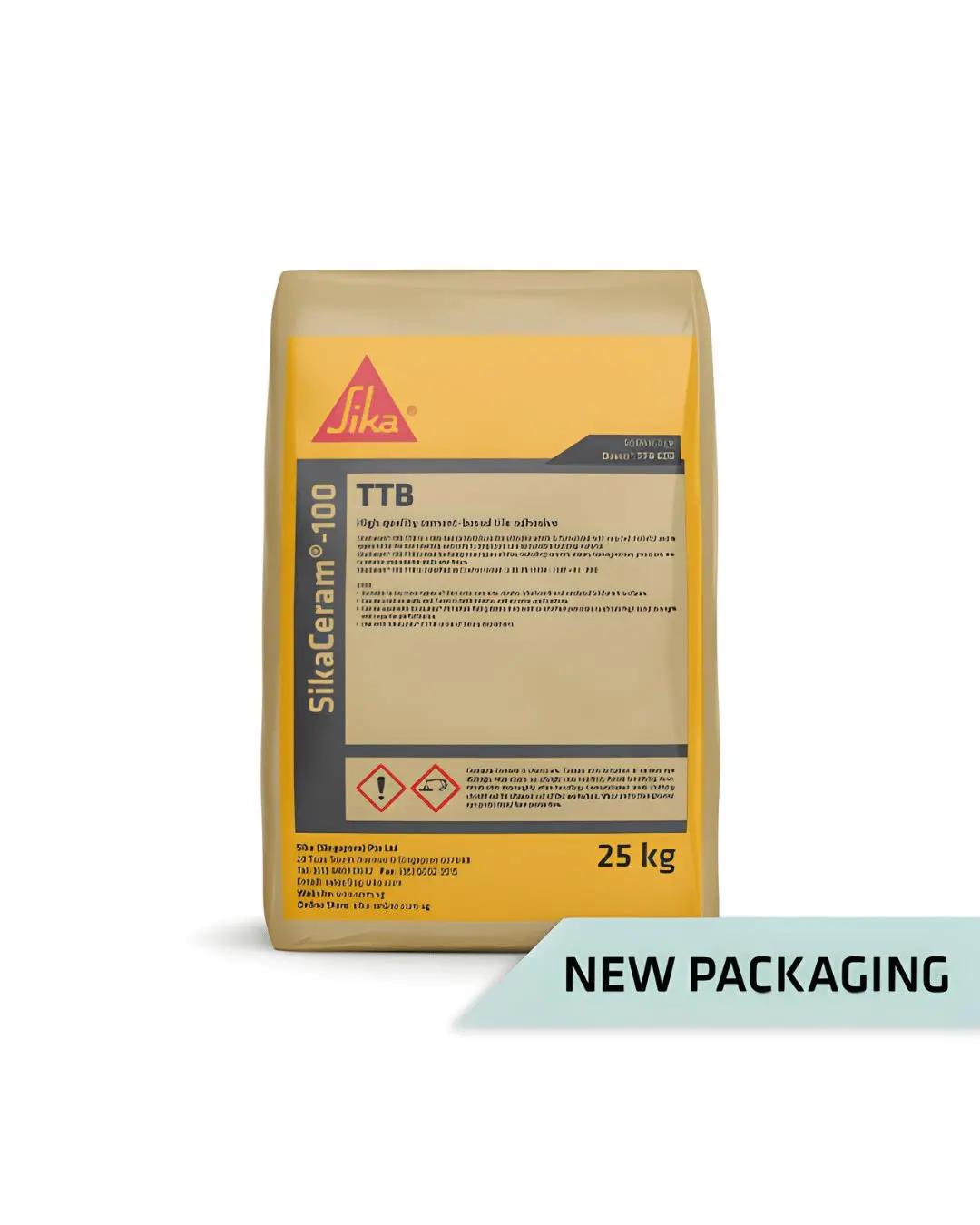 Sikacream Cement-Based Tile Adhesive 100 Ttb Grey 25Kg (Davco-Ttbgy) | Model: Sika-100Ttb 1