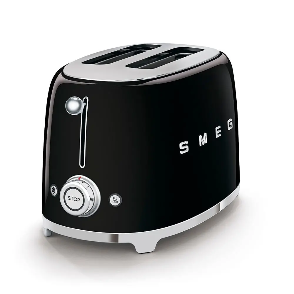 Smeg 50'S Retro Style 2 Slice Toaster | Black 1