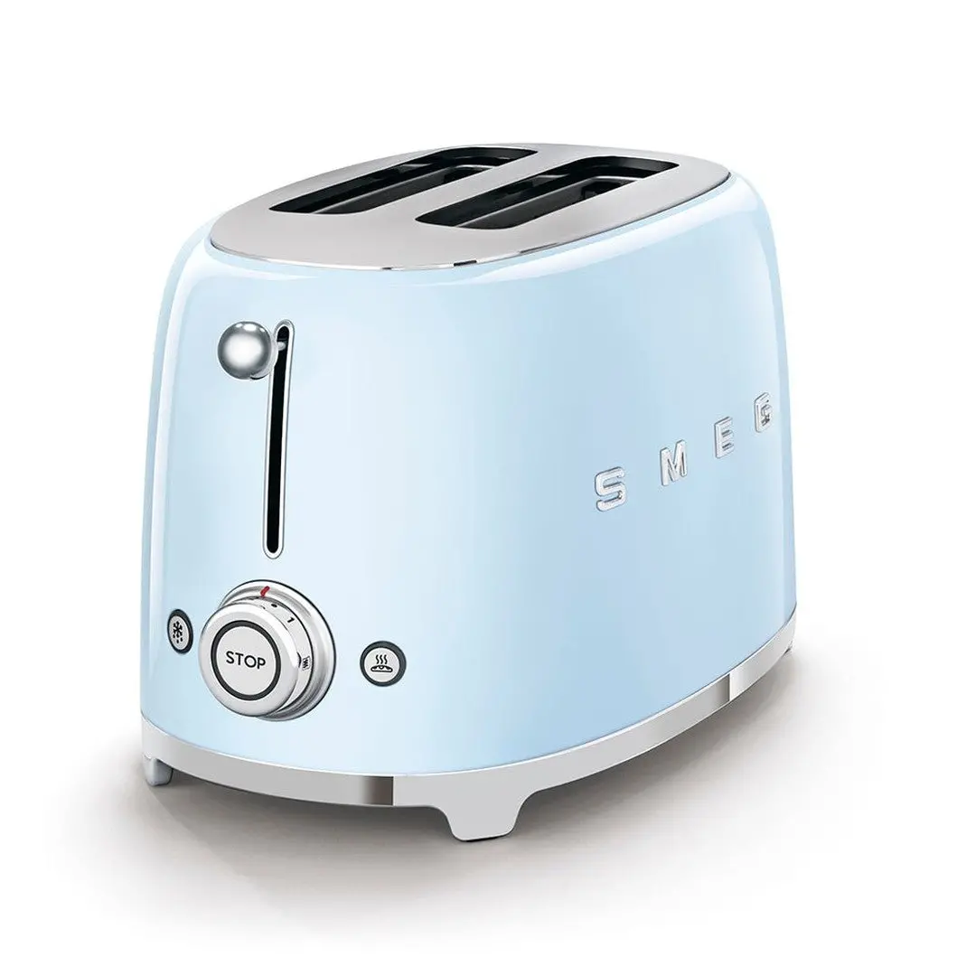 Smeg 50'S Retro Style 2 Slice Toaster | Pastel Blue 1