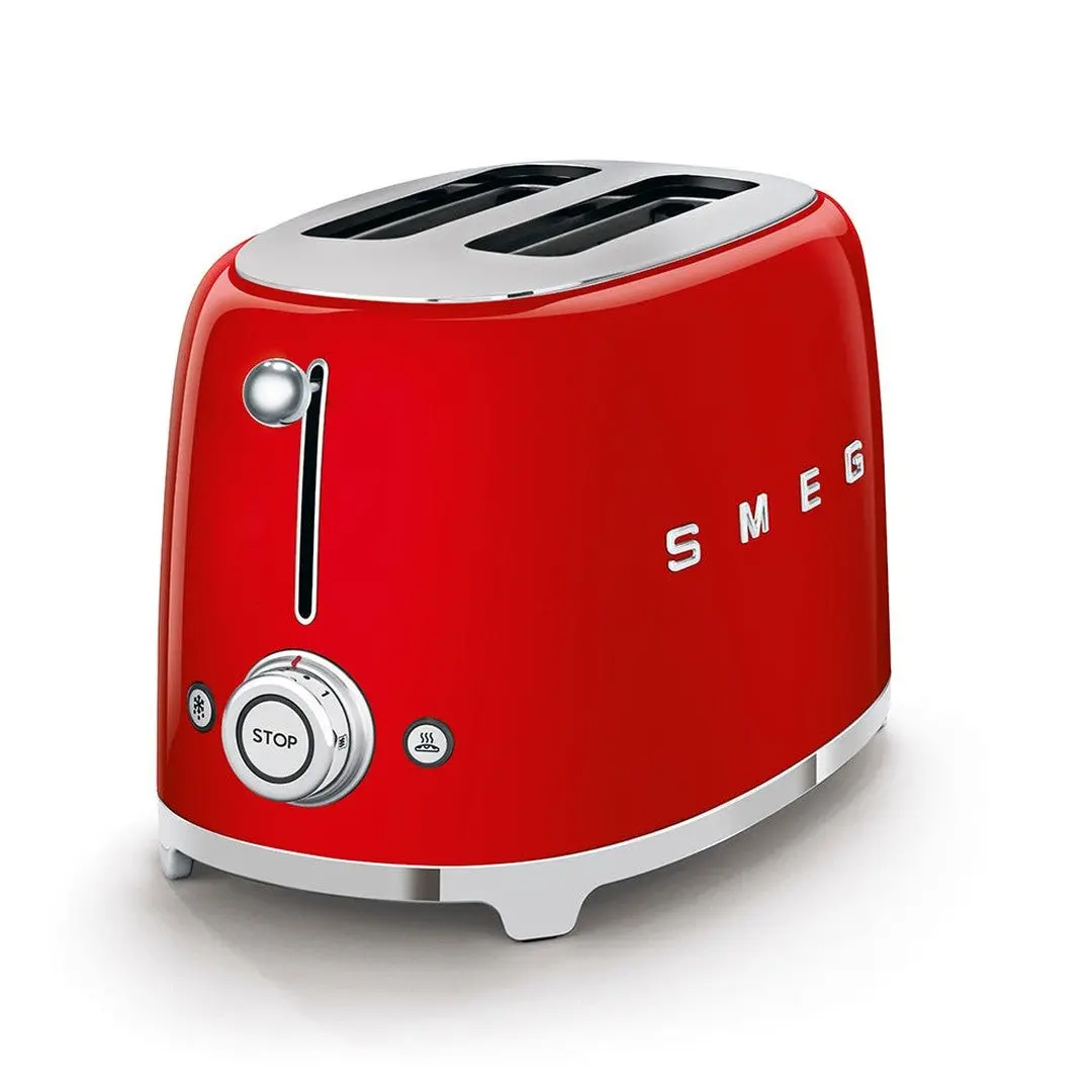 Smeg 50'S Retro Style 2 Slice Toaster | Red 1