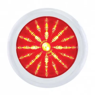 1950 Pontiac Style Led Tail Light With Chrome Bezel 1