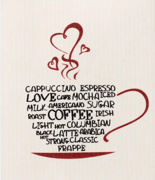 Wet-It | Swedish Sponge Cloths | Coffee Design | Wd211 1