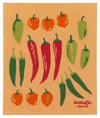 Now Designs - Ecologie Swedish Sponge Cloths - Chili Peppers | 1