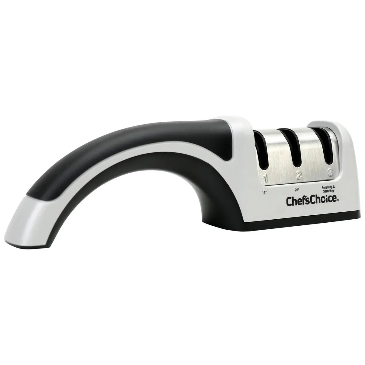 Chef'schoice Angleselect Professional Manual Knife Sharpener, In Silver/Black 1