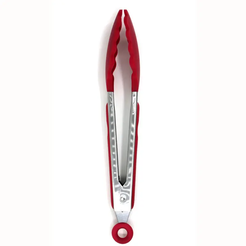 A La Tarte Silicone Tong 10.5" Red 1
