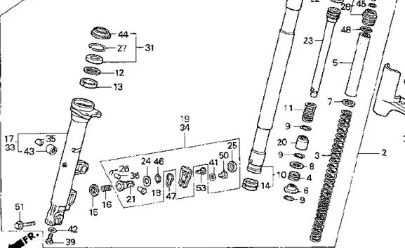 Gl1500 Front Fork Bushing 2