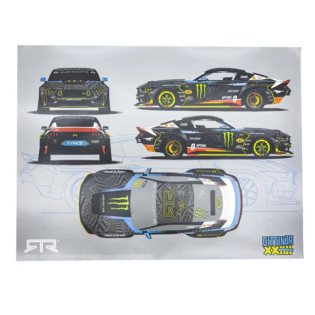 Vaughn Gittin Jr. 2025 Formula Drift Livery Poster 1