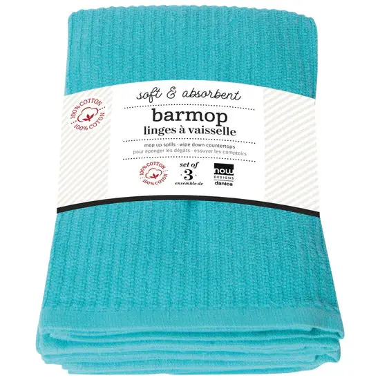 Now Designs - Barmops Soft & Absorbent Set Of 3 100% Cotton 1