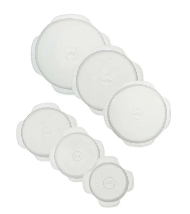 W & P Round Silicone Stretch Lids - Set Of 6- Wp61001 1