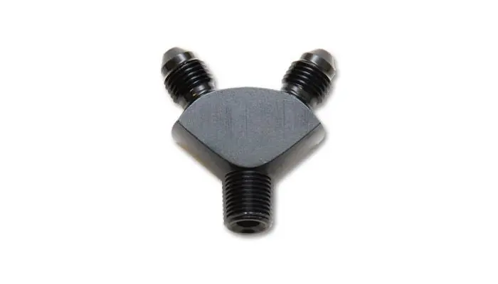 Vibrant Performance 10818 Y Adapter Fitting; Size: 1/8" Npt X Dual -3An 1