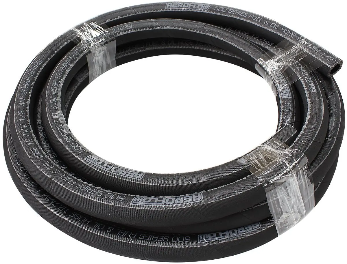 Af500-06-15Mblk 500 Series Black Push-Lock -6An Hose (15 Inch) 1