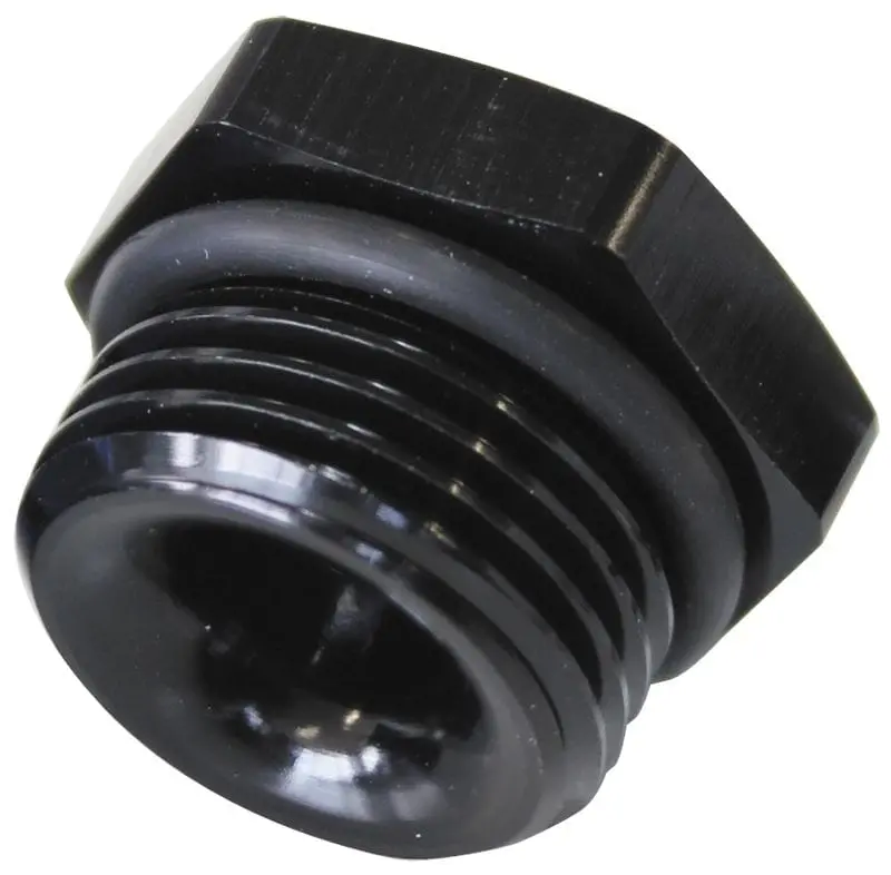 Af912-P10-02Blk -10 Orb To 1/8" Npt Port Reducer Fitting (Black Anodized) 1