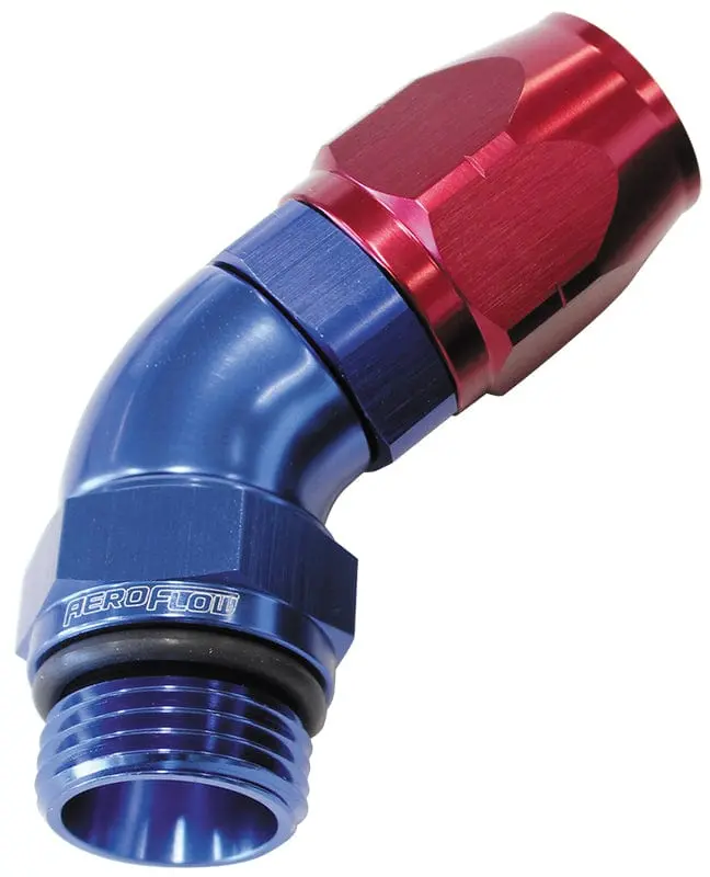 45-Degree Male Orb Swivel Hose Fitting: -8 Orb To -6 An Adapter 1